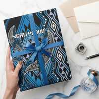 Aotearoa Iwi Ngati Porou Wrapping Paper NZ Maori Humpback Whale Taniko Motifs