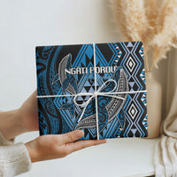 Aotearoa Iwi Ngati Porou Wrapping Paper NZ Maori Humpback Whale Taniko Motifs