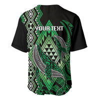 Aotearoa Iwi Ngai Tahu Personalised Baseball Jersey NZ Maori Humpback Whale Taniko Motifs