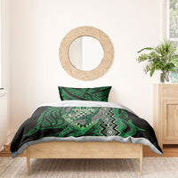Aotearoa Iwi Ngai Tahu Bedding Set NZ Maori Humpback Whale Taniko Motifs
