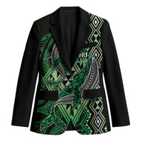 Aotearoa Iwi Ngai Tahu Personalised Blazer NZ Maori Humpback Whale Taniko Motifs