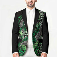 Aotearoa Iwi Ngai Tahu Personalised Blazer NZ Maori Humpback Whale Taniko Motifs