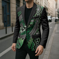 Aotearoa Iwi Ngai Tahu Personalised Blazer NZ Maori Humpback Whale Taniko Motifs