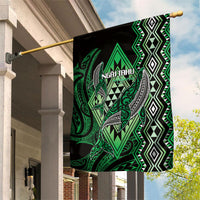 Aotearoa Iwi Ngai Tahu Garden Flag NZ Maori Humpback Whale Taniko Motifs