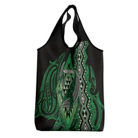 Aotearoa Iwi Ngai Tahu Grocery Bag NZ Maori Humpback Whale Taniko Motifs