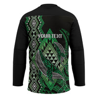Aotearoa Iwi Ngai Tahu Personalised Hockey Jersey NZ Maori Humpback Whale Taniko Motifs