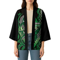 Aotearoa Iwi Ngai Tahu Personalised Kimono NZ Maori Humpback Whale Taniko Motifs