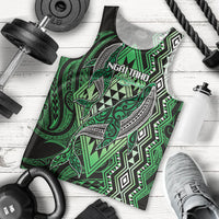 Aotearoa Iwi Ngai Tahu Personalised Men Tank Top NZ Maori Humpback Whale Taniko Motifs