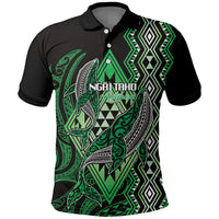 Aotearoa Iwi Ngai Tahu Personalised Polo Shirt NZ Maori Humpback Whale Taniko Motifs