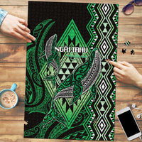 Aotearoa Iwi Ngai Tahu Puzzle NZ Maori Humpback Whale Taniko Motifs