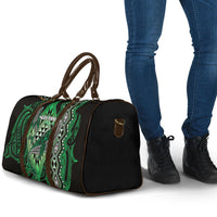 Aotearoa Iwi Ngai Tahu Travel Bag NZ Maori Humpback Whale Taniko Motifs