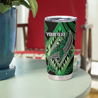 Aotearoa Iwi Ngai Tahu Personalised Tumbler Cup NZ Maori Humpback Whale Taniko Motifs