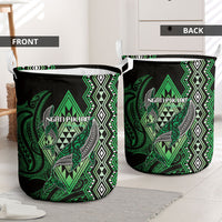 Aotearoa Iwi Ngati Pikiao Laundry Basket NZ Maori Humpback Whale Taniko Motifs