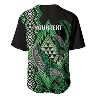 Aotearoa Iwi Ngati Pikiao Personalised Baseball Jersey NZ Maori Humpback Whale Taniko Motifs