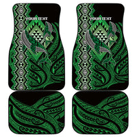 Aotearoa Iwi Ngati Pikiao Personalised Car Mats NZ Maori Humpback Whale Taniko Motifs