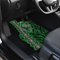 Aotearoa Iwi Ngati Pikiao Personalised Car Mats NZ Maori Humpback Whale Taniko Motifs