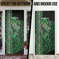Aotearoa Iwi Ngati Pikiao Personalised Door Cover NZ Maori Humpback Whale Taniko Motifs