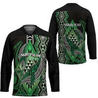 Aotearoa Iwi Ngati Pikiao Personalised Hockey Jersey NZ Maori Humpback Whale Taniko Motifs