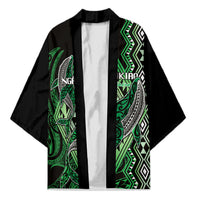 Aotearoa Iwi Ngati Pikiao Personalised Kimono NZ Maori Humpback Whale Taniko Motifs