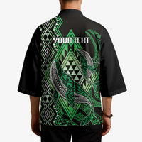 Aotearoa Iwi Ngati Pikiao Personalised Kimono NZ Maori Humpback Whale Taniko Motifs