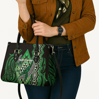 Aotearoa Iwi Ngati Pikiao Leather Bag NZ Maori Humpback Whale Taniko Motifs