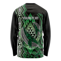 Aotearoa Iwi Ngati Pikiao Personalised Long Sleeve Shirt NZ Maori Humpback Whale Taniko Motifs