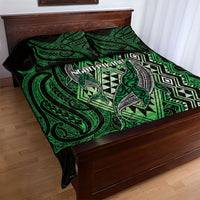 Aotearoa Iwi Ngati Pikiao Quilt Bed Set NZ Maori Humpback Whale Taniko Motifs