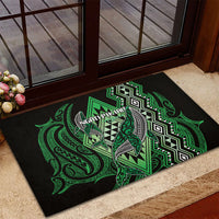 Aotearoa Iwi Ngati Pikiao Rubber Doormat NZ Maori Humpback Whale Taniko Motifs