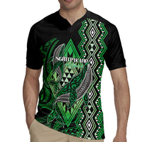 Aotearoa Iwi Ngati Pikiao Personalised Rugby Jersey NZ Maori Humpback Whale Taniko Motifs