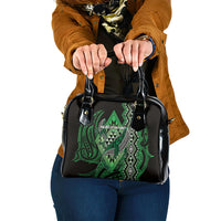 Aotearoa Iwi Ngati Pikiao Shoulder Handbag NZ Maori Humpback Whale Taniko Motifs