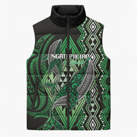 Aotearoa Iwi Ngati Pikiao Personalised Sleeveless Puffer Jacket NZ Maori Humpback Whale Taniko Motifs