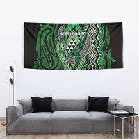 Aotearoa Iwi Ngati Pikiao Tapestry NZ Maori Humpback Whale Taniko Motifs