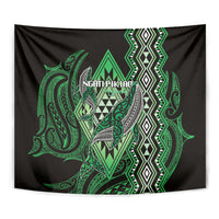 Aotearoa Iwi Ngati Pikiao Tapestry NZ Maori Humpback Whale Taniko Motifs