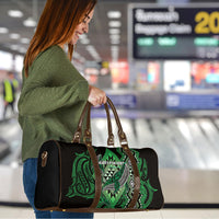 Aotearoa Iwi Ngati Pikiao Travel Bag NZ Maori Humpback Whale Taniko Motifs