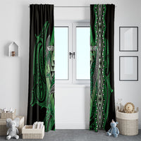 Aotearoa Iwi Ngati Pikiao Window Curtain NZ Maori Humpback Whale Taniko Motifs