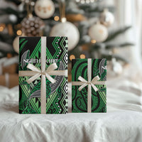 Aotearoa Iwi Ngati Pikiao Wrapping Paper NZ Maori Humpback Whale Taniko Motifs