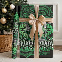 Aotearoa Iwi Ngati Pikiao Wrapping Paper NZ Maori Humpback Whale Taniko Motifs