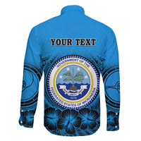 Personalised Yap Constitution Day Family Matching Short Sleeve Bodycon Dress and Hawaiian Shirt FSM Seal Happy 24 December LT14 - Polynesian Pride