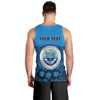 Personalised Yap Constitution Day Men Tank Top FSM Seal Happy 24 December LT14 - Polynesian Pride