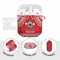 Samoa Rugby Custom AirPods Case Toa Samoa Pacific Sporty Red - Polynesian Pride