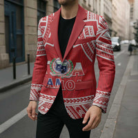 Samoa Rugby Custom Blazer Toa Samoa Pacific Sporty Red - Polynesian Pride
