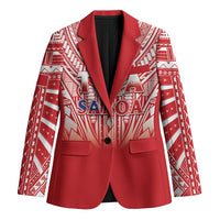Toa Samoa Rugby Custom Blazer Samoa mo Samoa Polynesian Pacific Red - Polynesian Pride