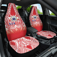 Toa Samoa Rugby Custom Car Seat Cover Samoa mo Samoa Polynesian Pacific Red - Polynesian Pride
