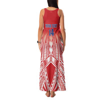 Toa Samoa Rugby Custom Family Matching Tank Maxi Dress and Hawaiian Shirt Samoa mo Samoa Polynesian Pacific Red LT14 - Polynesian Pride