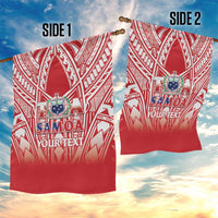 Toa Samoa Rugby Custom Garden Flag Samoa mo Samoa Polynesian Pacific Red - Polynesian Pride
