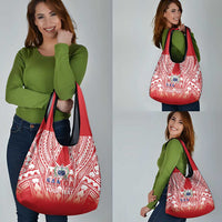 Toa Samoa Rugby Custom Grocery Bag Samoa mo Samoa Polynesian Pacific Red - Polynesian Pride
