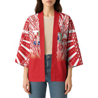 Toa Samoa Rugby Custom Kimono Samoa mo Samoa Polynesian Pacific Red - Polynesian Pride