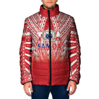 Toa Samoa Rugby Custom Padded Jacket Samoa mo Samoa Polynesian Pacific Red - Polynesian Pride