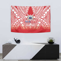 Toa Samoa Rugby Custom Tapestry Samoa mo Samoa Polynesian Pacific Red - Polynesian Pride