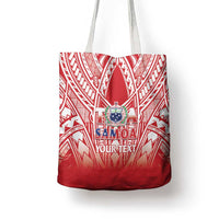 Toa Samoa Rugby Custom Tote Bag Samoa mo Samoa Polynesian Pacific Red - Polynesian Pride
